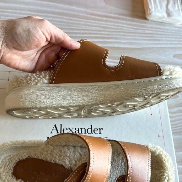 Alexander McQueen Shearling Lined Hybrid Sandal size 37 - Picture 8 of 12